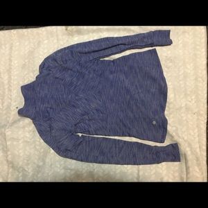 Lululemon Half ZIP heather blue Jacket 6